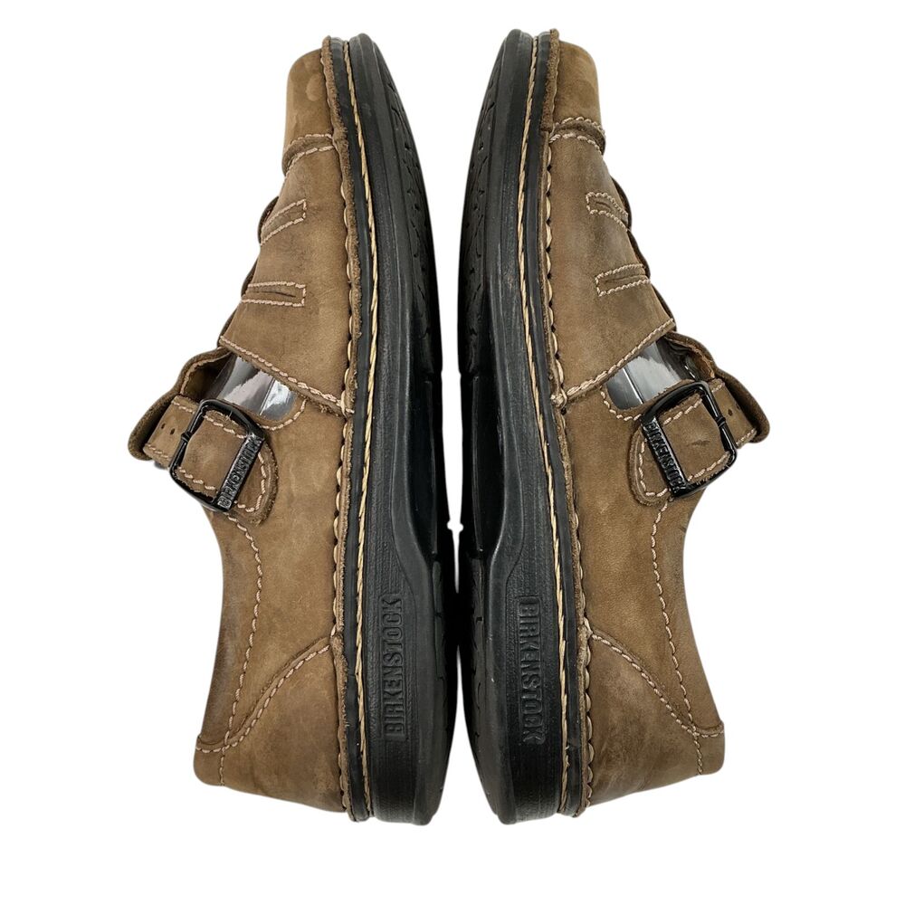 Footprints by Birkenstock L7/M5 Fisherman Sandals Brown Leather Mens/Womens BOHO - Picture 10 of 16